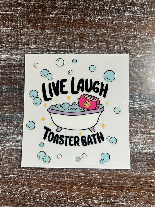 Live laugh decal