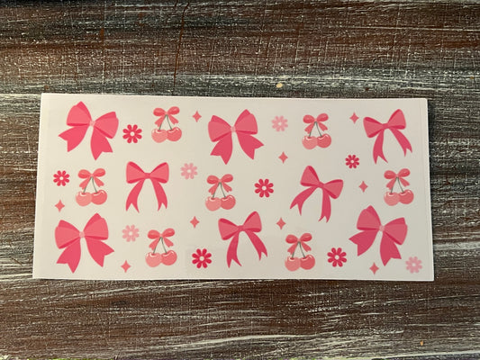 Pink bows & cherries